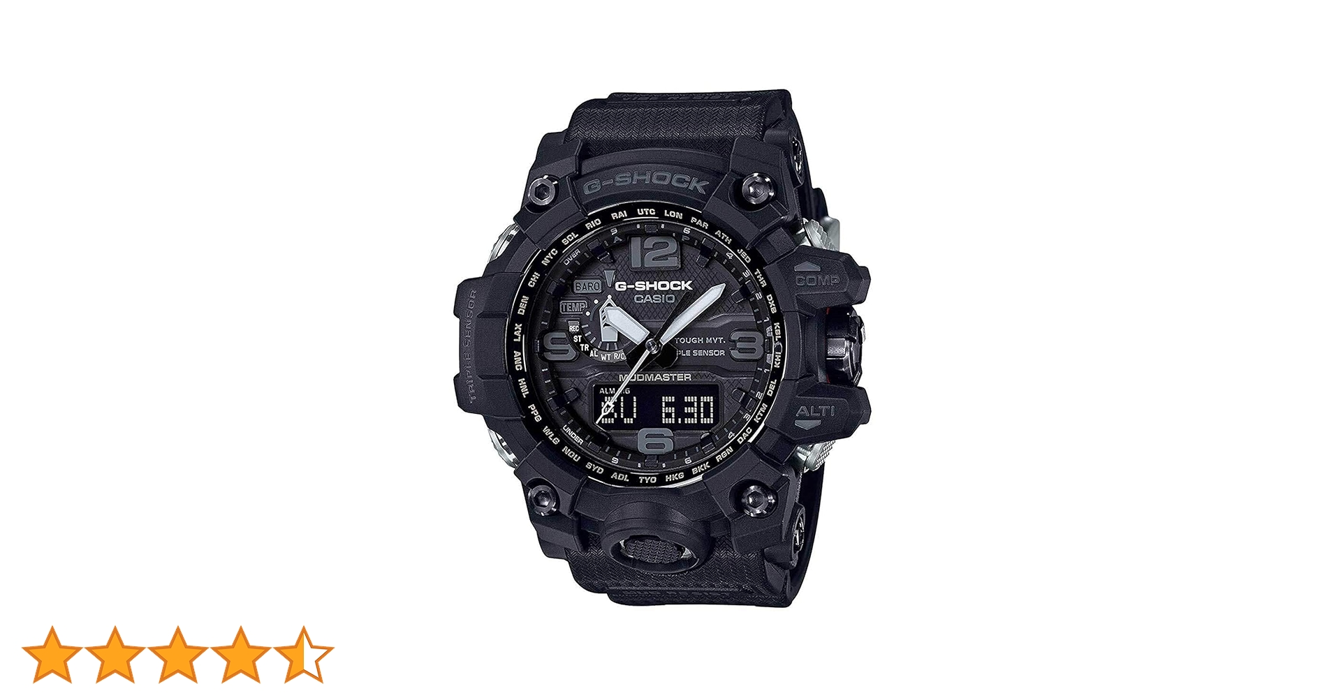 GWG-1000-1A1 マッドマスター ブラックモノトーン G-SHOCK GWG1000-1A1 | Black Master of G - Land Watch - G-SHOCK | CASIO
